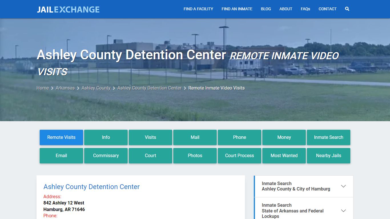 Video Visitation - Ashley County Detention Center, AR - Jail Exchange